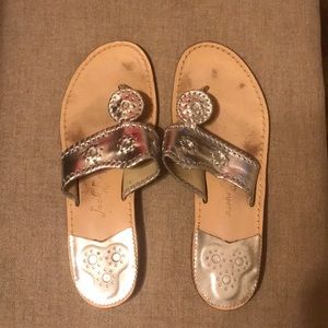 Silver Jack Rogers Sandals